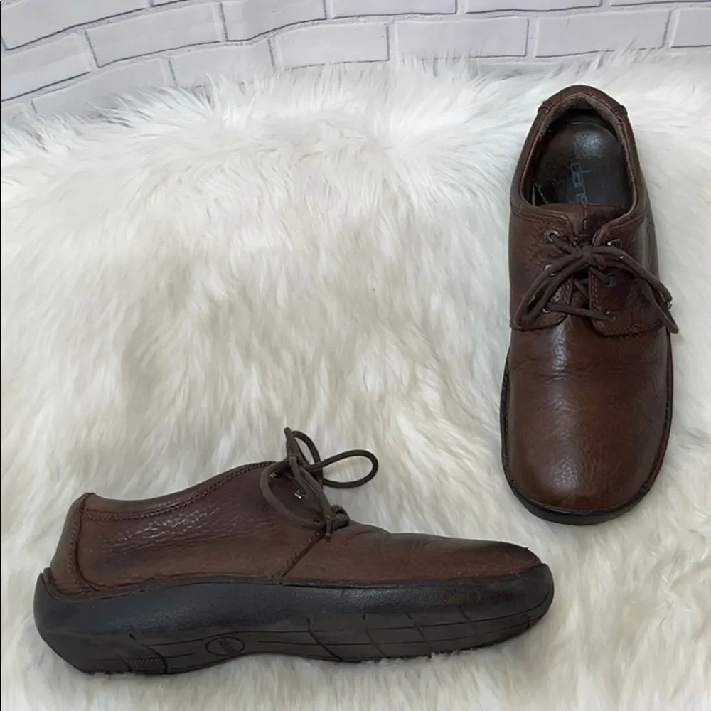Dansko‎ Brown Pebbled Leather Oxfords Sz 45/11.5-12
